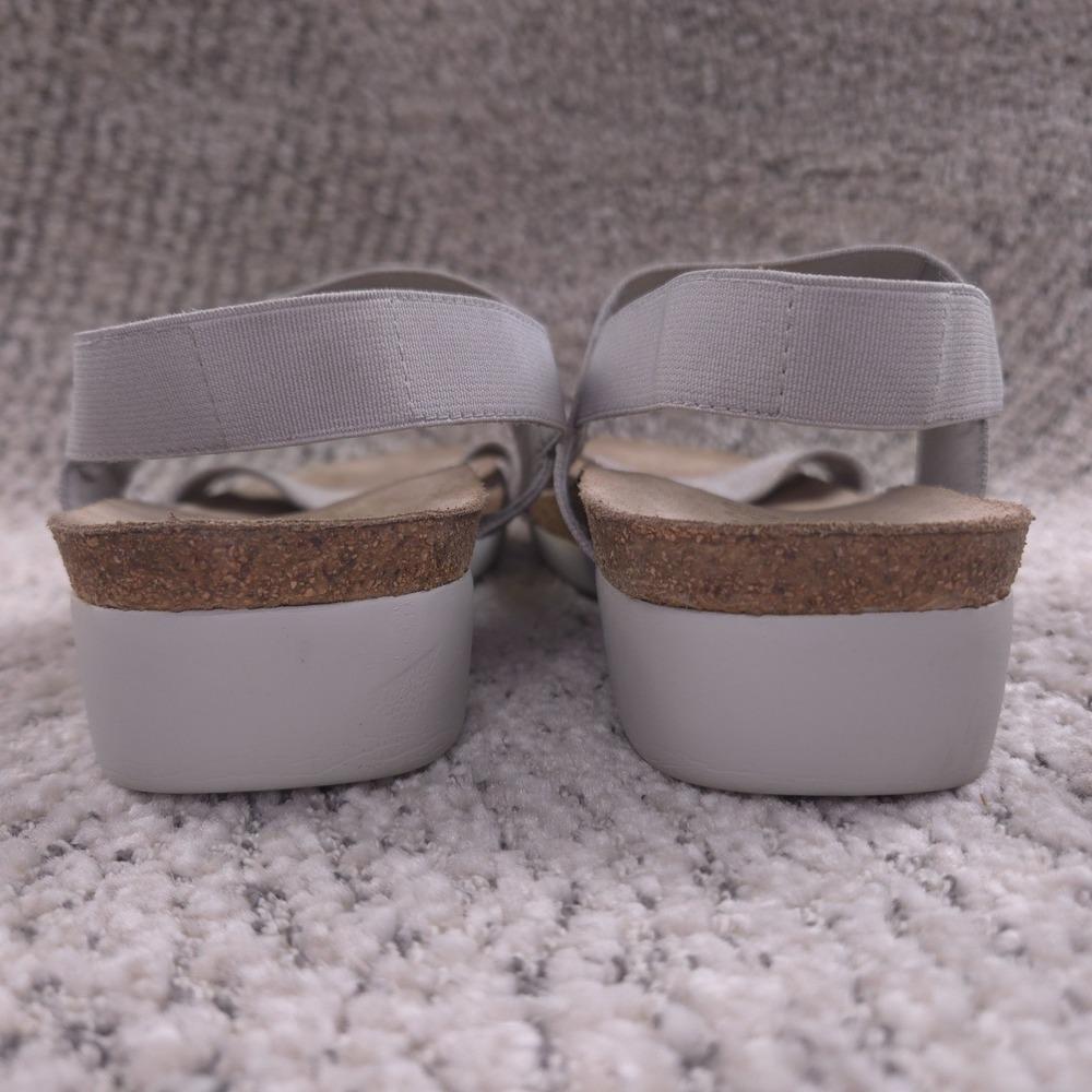 Munro Sandals Womens Size 8 Pisces Wedge Strap Sparkle Gray Comfort Shoes - Picture 3 of 9